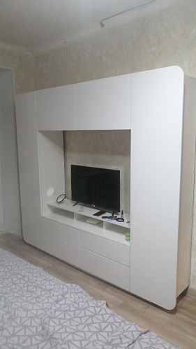 Готовая гостиная Румба белый / белый глянец  - Уцененный экземпляр фото покупателя 118