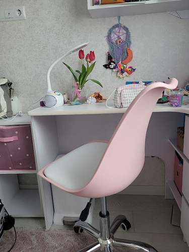 Компьютерное кресло Kolin с подушкой clear / white фото покупателя 144