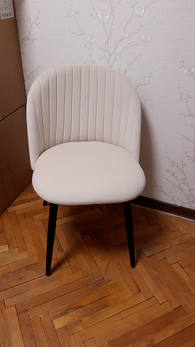 Стул на металлокаркасе Gabi 1 light blue / black / gold фото покупателя 905