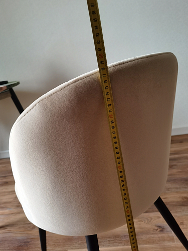 Стул на металлокаркасе Gabi 1 beige / black фото покупателя 809