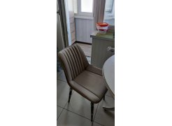 Стул на металлокаркасе Вейв светло-серый (hl 63) / 10К черный каркас фото покупателя 17