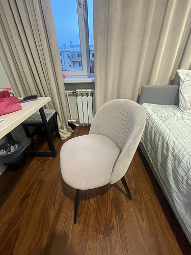 Стул на металлокаркасе Gabi 1 light purple / black фото покупателя 91