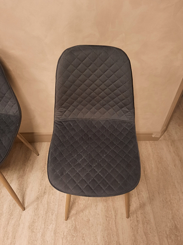 Стул на металлокаркасе Capri dark beige / white фото покупателя 135