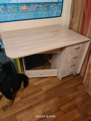 Стол-книжка Глория 606 М с ящиками дуб сонома фото покупателя 7