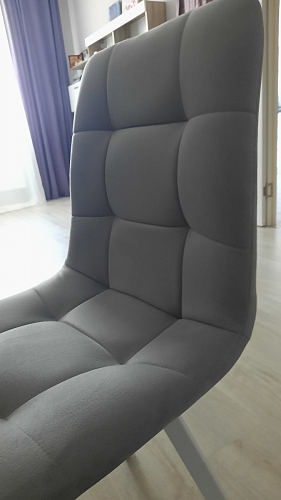 Стул на металлокаркасе Чилли бежевый / белый каркас фото покупателя 810