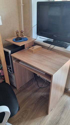 Компьютерный стол Джаз-24 левый дуб сонома фото покупателя 20