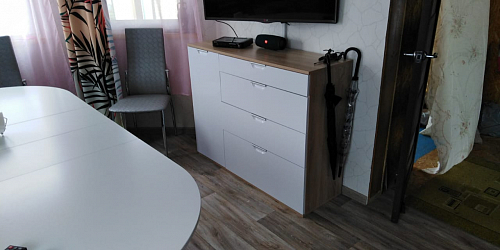 Комод Кастор белый / мокко фото покупателя 12