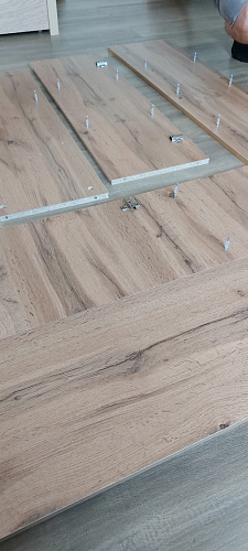 Письменный стол Комфорт 12.71 дуб золотой craft / белая аляска фото покупателя 47