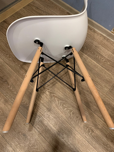 Стул Cindy Eames mod. 001 khaki / natural фото покупателя 399