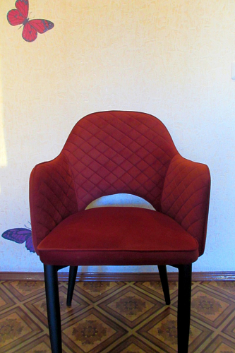 Стул на металлокаркасе Vener wine red фото покупателя 15