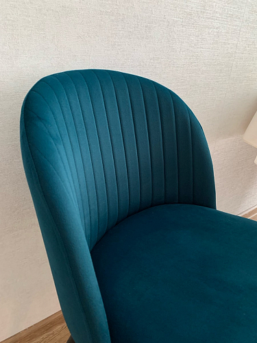 Стул на металлокаркасе Gabi dark beige / black / silver фото покупателя 335