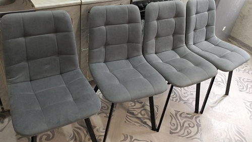 Комплект стульев Чилли 4 шт темно-серый / черный фото покупателя 312