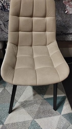 Стул на металлокаркасе Челси велюр коричневый / черный каркас фото покупателя 91