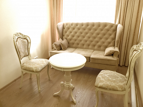 Кресло Bronte муса чёрная вишня / патина фото покупателя 1