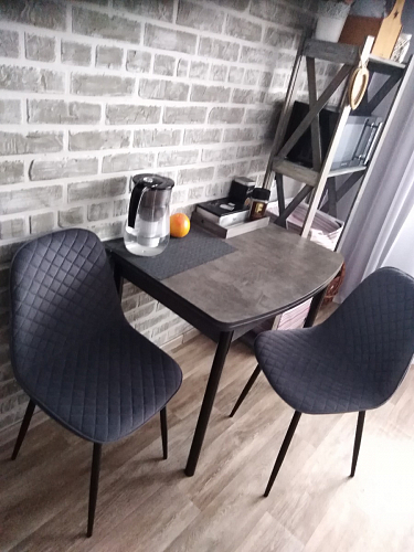 Стул на металлокаркасе Capri голубой фото покупателя 42