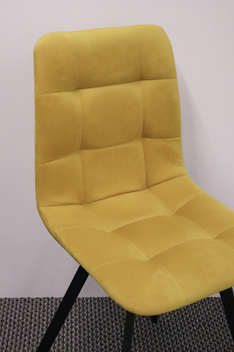 Стул на металлокаркасе Чилли темно-серый / черный каркас из шоурума 2