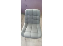 Стул на металлокаркасе Челси светло-серый / белый каркас фото покупателя 124