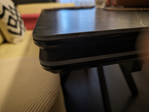 Керамический стол Вилли 140(200)х80 серый мрамор larka grey / черный фото покупателя 48