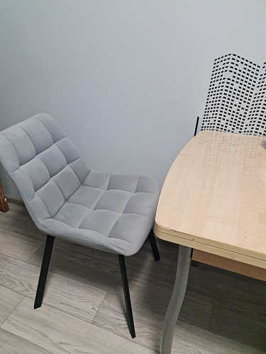 Стул на металлокаркасе Челси К бирюзовый / черный фото покупателя 79