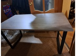 Деревянный стол Лота Лофт 120(160)х75 черный матовый / бетон светлый фото покупателя 780