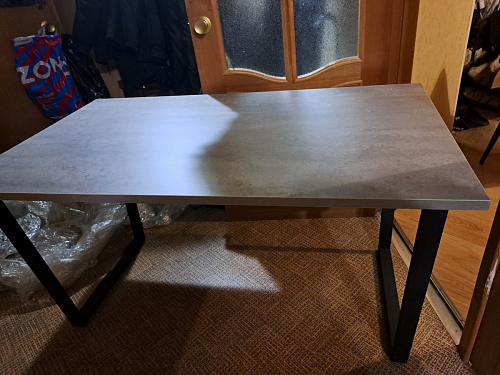 Стол раскладной Лота Лофт 120 25 мм юта / черный матовый фото покупателя 780