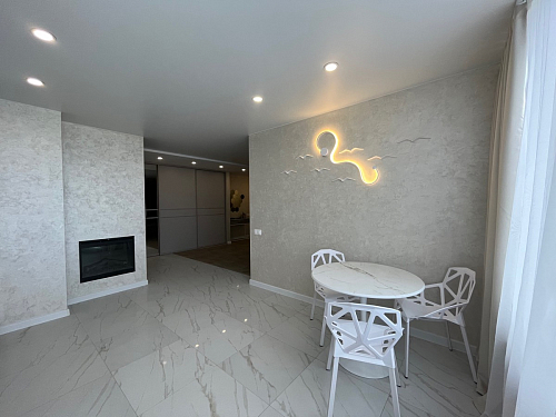 Стол Тулип 90х73 дуб вотан / белый фото покупателя 36