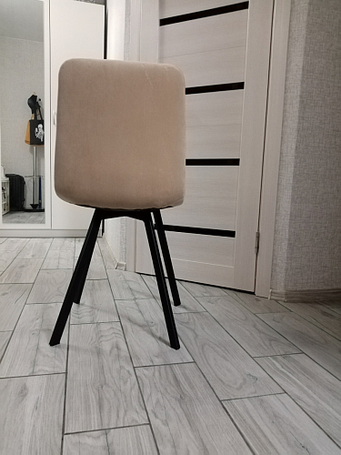 Стул на металлокаркасе Чилли черный / зеленый фото покупателя 283