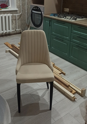 Стул на металлокаркасе Kora dark gray / black фото покупателя 139