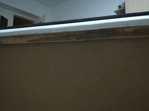 Диван Кельвин прямой рогожка серый / эко кожа черный со спальным местом 160 см фото покупателя 13