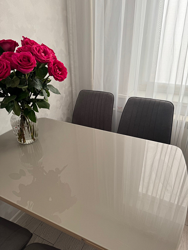 Стул на металлокаркасе Седа К латте / черный фото покупателя 352