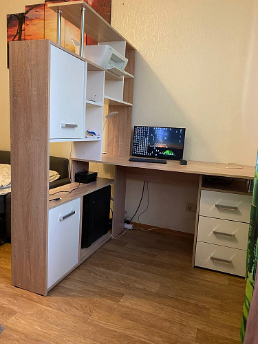 Компьютерный стол КС15 правый дуб сонома фото покупателя 18