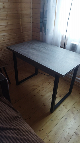 Стол Форли дуб велингтон / черный матовый фото покупателя 38