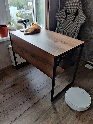 Письменный стол Клер Лофт дуб делано светлый / белый матовый фото покупателя 53