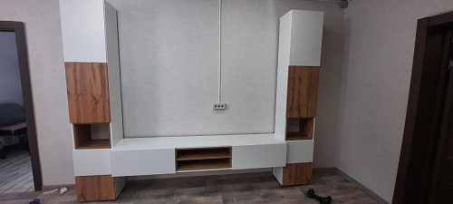 Модульная гостиная Лонгфорд комплектация 1 белый / бетон светлый фото покупателя 11