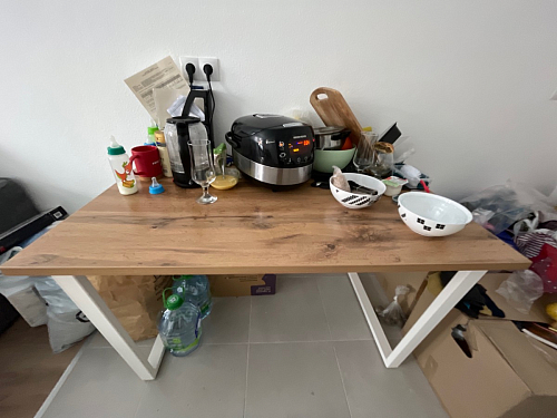 Стол раскладной Лота Лофт 120 25 мм юта / черный матовый фото покупателя 925