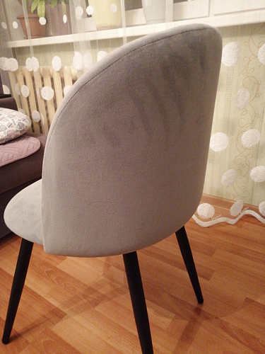 Стул на металлокаркасе Gabi 1 beige / black фото покупателя 836