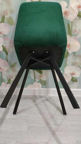 Стул на металлокаркасе Чилли горчичный / черный фото покупателя 1389