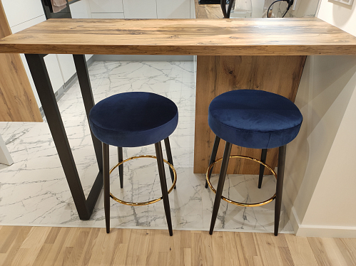 Барный стул Plato 1 dark blue фото покупателя 4