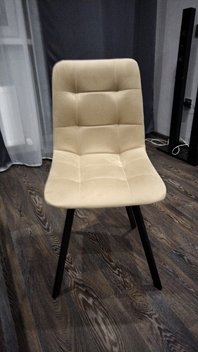 Стул на металлокаркасе Чилли светло-серый / белый каркас фото покупателя 591