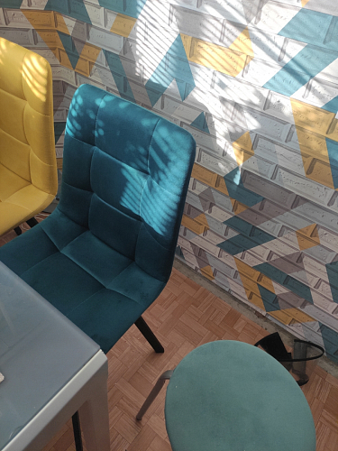 Комплект из "Стул на металлокаркасе Чилли розовый / черный каркас" 2 шт. фото покупателя 930