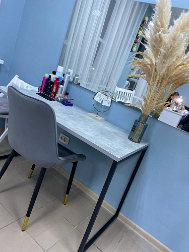 Стул на металлокаркасе Seda 01 blue / gold / black фото покупателя 11