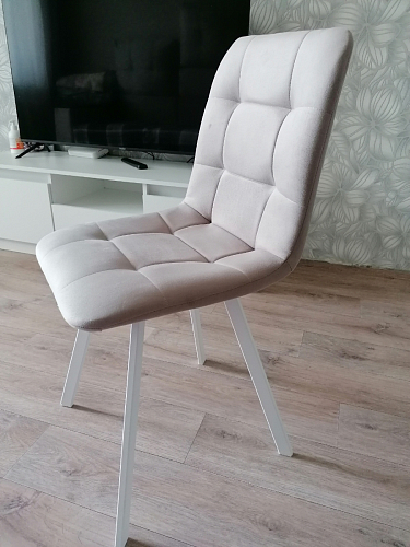 Стул на металлокаркасе Чилли К черный / зеленый фото покупателя 394