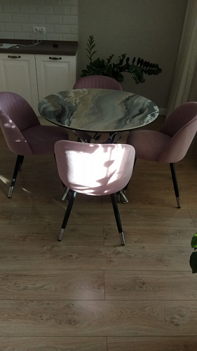 Стул на металлокаркасе Gabi gray / black фото покупателя 268