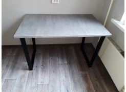 Стол Лота Лофт 140 25 мм черный матовый / бетон фото покупателя 164