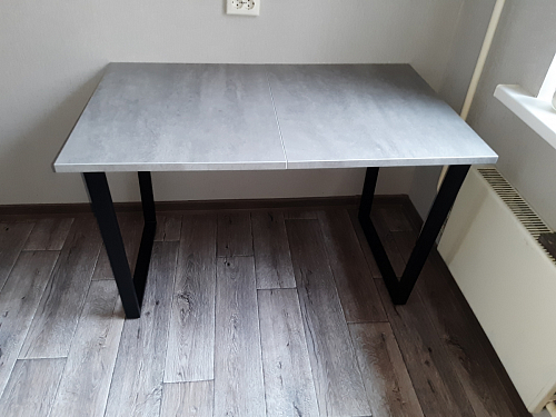 Стол Лота Лофт 140 25 мм черный матовый / бетон фото покупателя 164