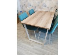 Деревянный стол Барон О 200 х 90 черная пленка шагрень / белый фото покупателя 79