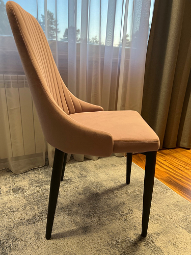 Стул на металлокаркасе Kora gray / black фото покупателя 123