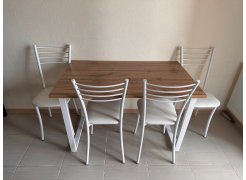 Стол Лота Лофт 140 25 мм черный матовый / бетон фото покупателя 335