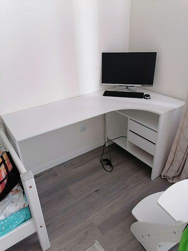 Письменный стол СПм-25 левый белый  - Уцененный экземпляр фото покупателя 19