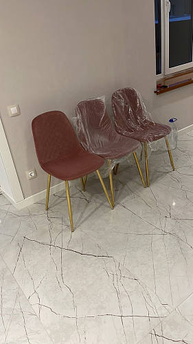 Стул на металлокаркасе Dabl wine red фото покупателя 26